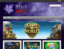 Tablet Screenshot of blackmaplegames.com